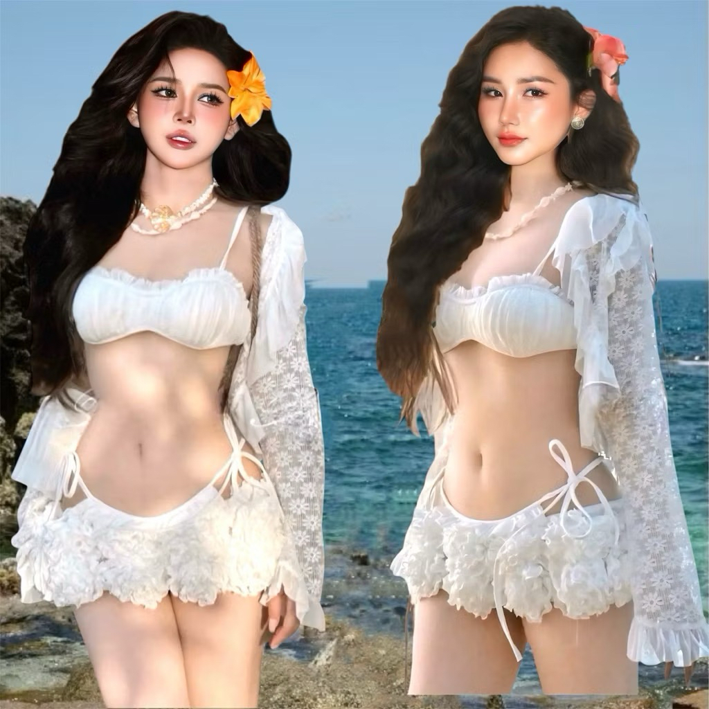 514 - Set 4 món bikini chất thun bơi lạnh cao cấp