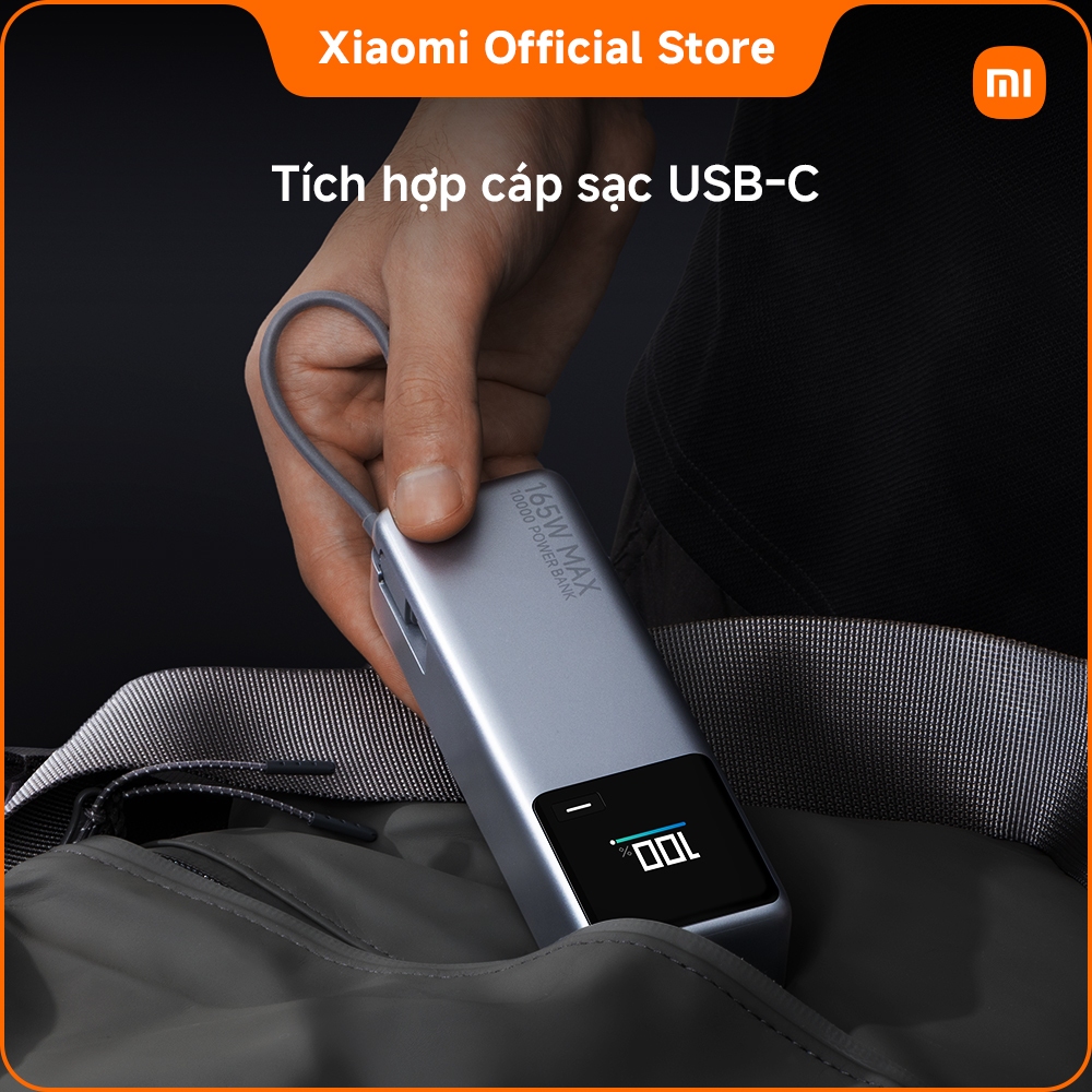 Xiaomi 165W Power Bank 10000mAh (Integrated Cable) ｜Pin cao cấp với dung lượng khủng｜Nhiều biện pháp bảo đảm an toàn | BigBuy360 - bigbuy360.vn