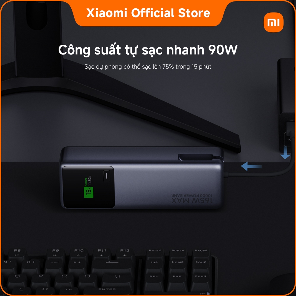 Xiaomi 165W Power Bank 10000mAh (Integrated Cable) ｜Pin cao cấp với dung lượng khủng｜Nhiều biện pháp bảo đảm an toàn | BigBuy360 - bigbuy360.vn