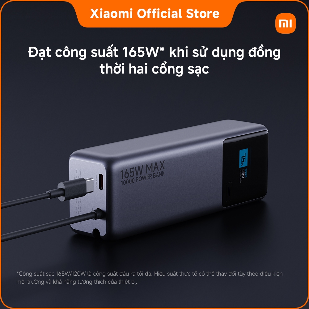 Xiaomi 165W Power Bank 10000mAh (Integrated Cable) ｜Pin cao cấp với dung lượng khủng｜Nhiều biện pháp bảo đảm an toàn | BigBuy360 - bigbuy360.vn