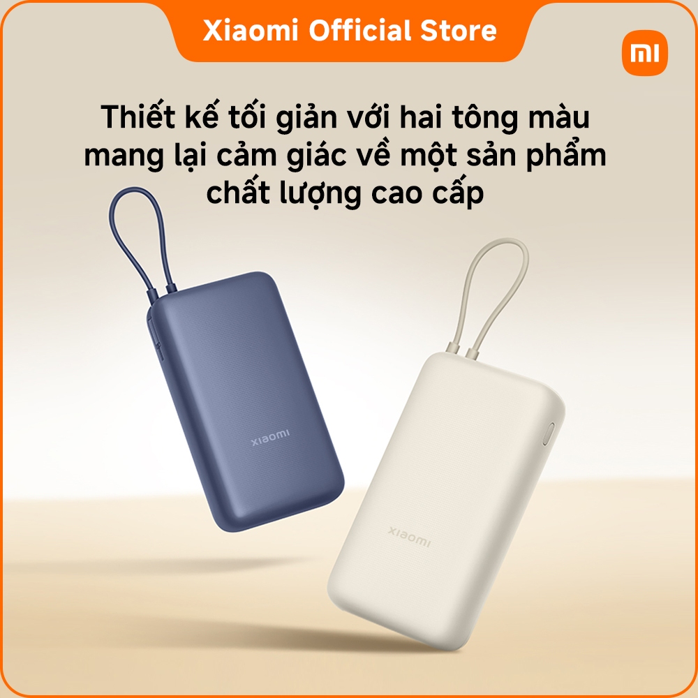 Pin sạc dự phòng 33W Xiaomi Power Bank 20000mAh Integrated Cable, Sạc nhanh hai chiều, công suất, dùng lâu | BigBuy360 - bigbuy360.vn