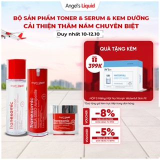 Bộ Sản Phẩm Toner - Serum - Kem Dưỡng Giảm Thâm Nám Chuyên Biệt Angel's Liquid Tranexamic Acid Mela Zero