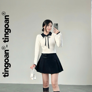 TINGOAN® X KOL - Áo len dài tay CROP LỬNG TINGOAN
