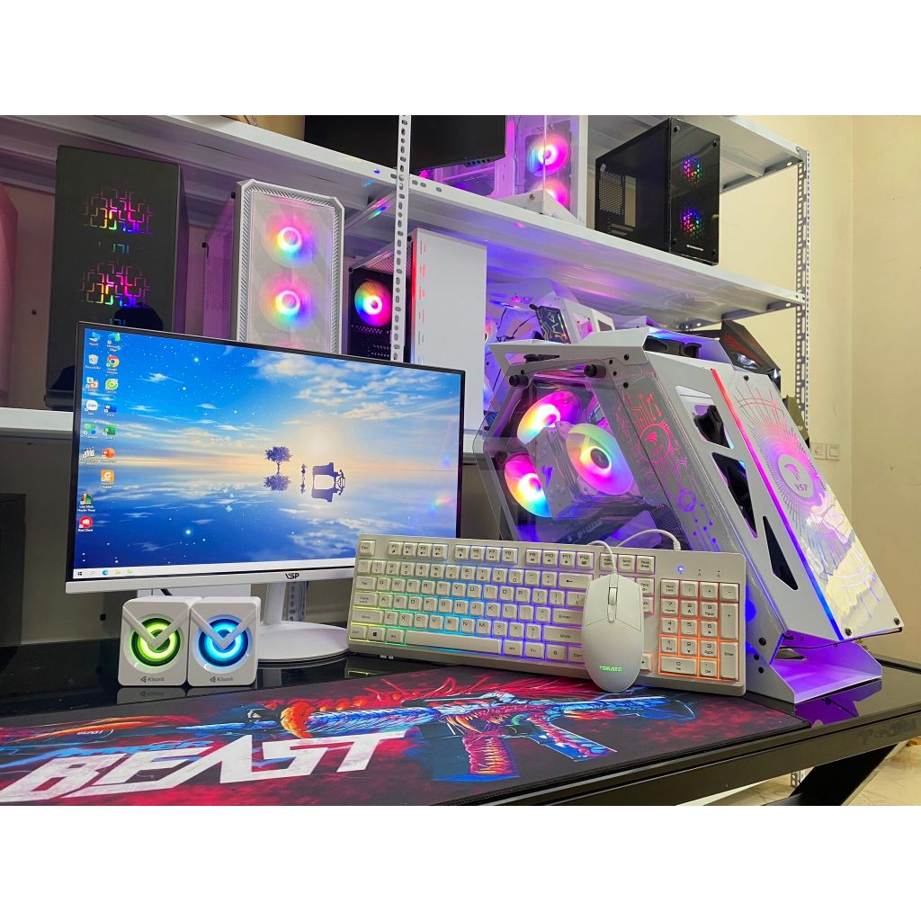 [Full Bộ PC] PC Gaming H110 | Core i5-6500 | RAM 16GB DDR4 | RX 570 4GB | SSD 128GB + HDD 500GB | Vỏ