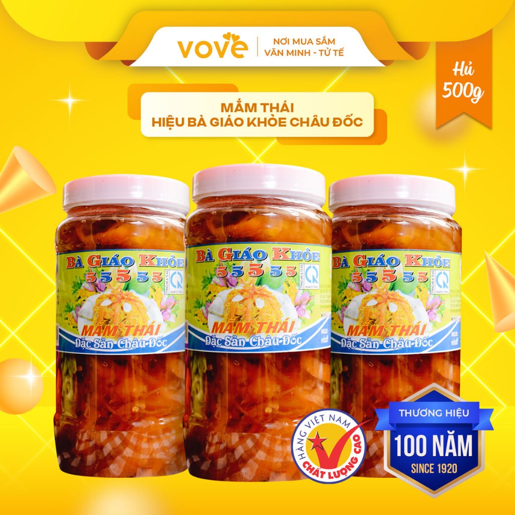 Mắm Thái hiệu Bà Giáo Khỏe Châu Đốc 500gr