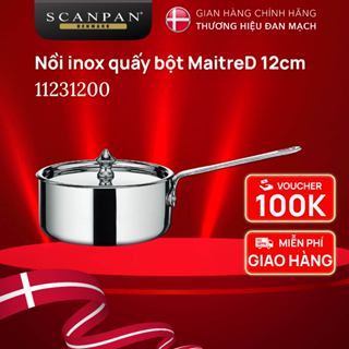 Nồi/Quánh inox quấy bột Scanpan MaitreD, thiết kế 3 lớp đúc liền, nấu cháo cho trẻ
