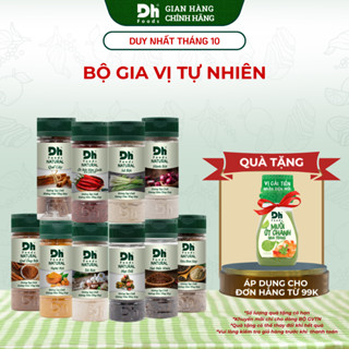 Bộ Gia Vị Tự Nhiên Nguyên Chất DH FOODS Gừng Bột, Hành Bột, Sả Bột, Tỏi Bột, Nghệ Bột, Ớt Bột Hàn Quốc, Tiêu Đen Xay