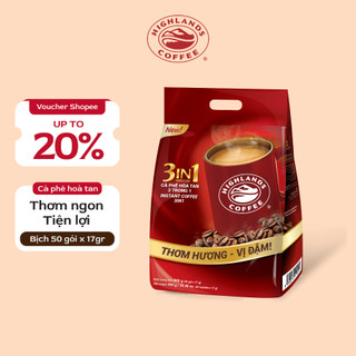 CÀ PHÊ SỮA HOÀ TAN 3IN1 HIGHLANDS COFFEE - 50 GÓI