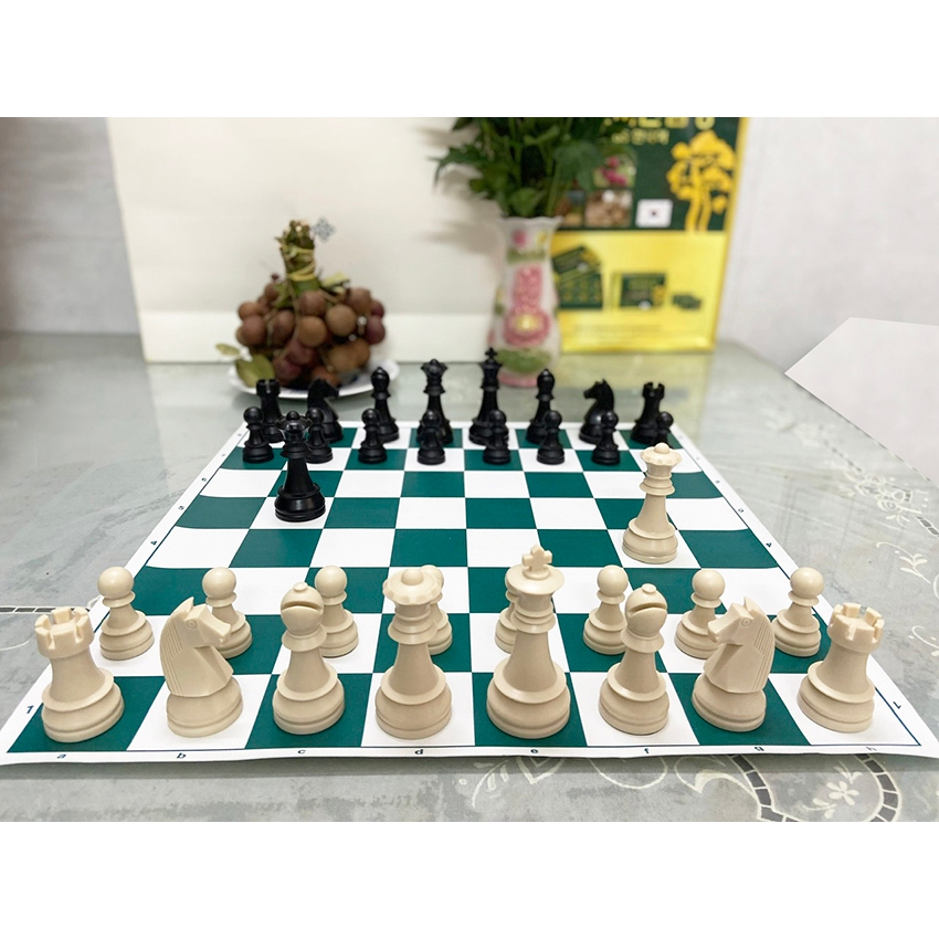 Bộ cờ vua Staunton tiêu chuẩn Quốc tế nhựa ABS + Tặng thêm 2 quân Hậu