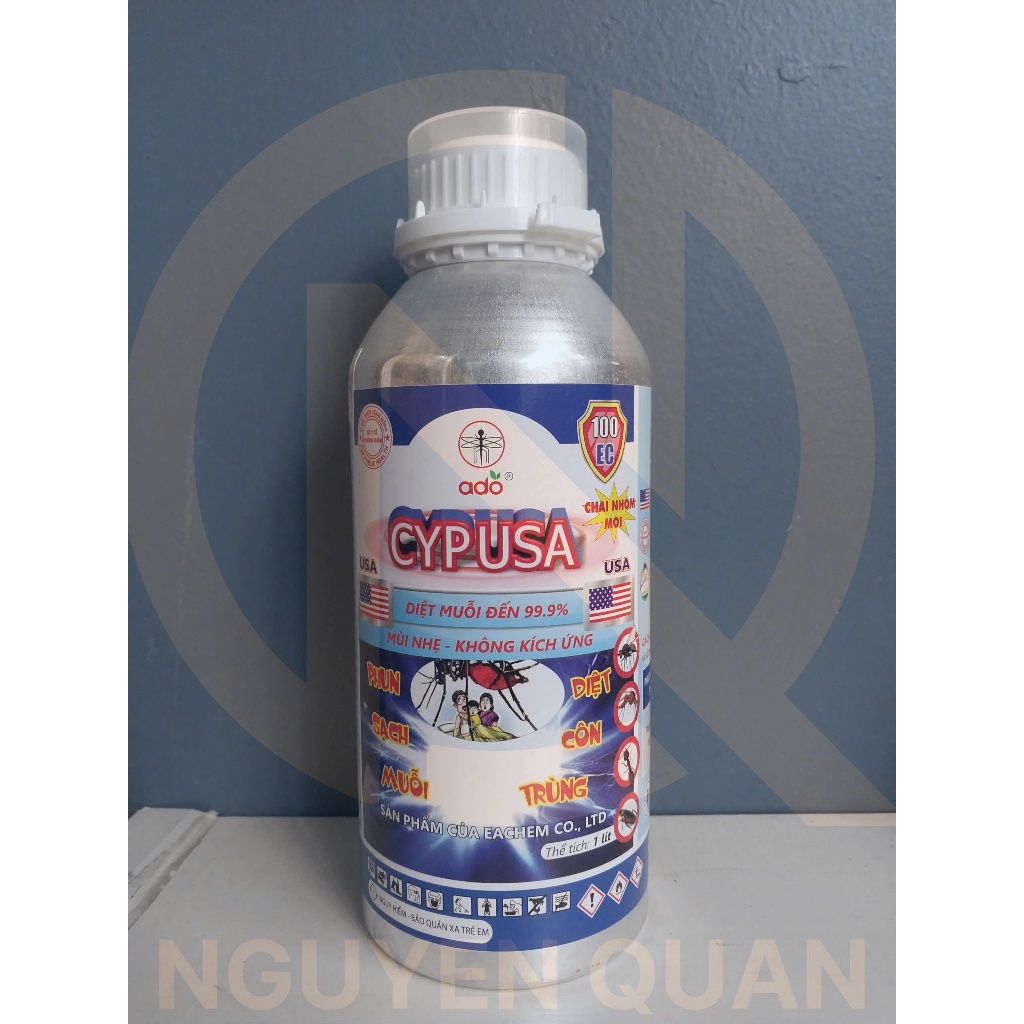 Thuốc diệt muỗi Cyp Usa 100EC chai nhôm 1 lít | Diệt Côn Trùng Hiệu Quả