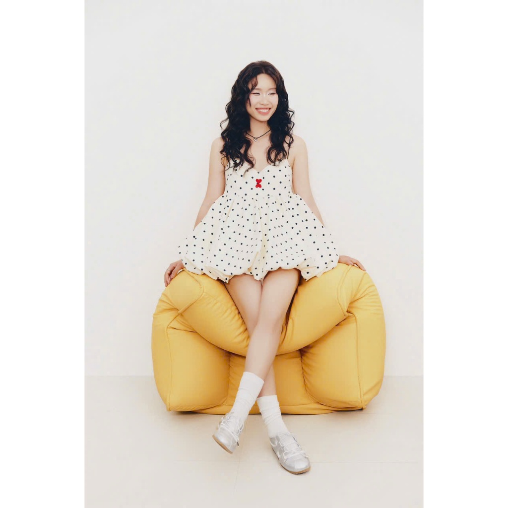 [ B.Club ] - Bom Bi Top - Áo hai dây dáng bí họa tiết chấm bi - A594