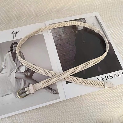 Thắt lưng nữ bản nhỏ, đai váy belt kiểu dây tết xinh CSYPK0026