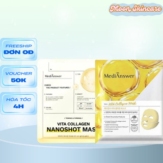  Mặt Nạ Thạch MediAnswer Vita Collagen Mask Chống Lão Hóa - Màu Vàng 