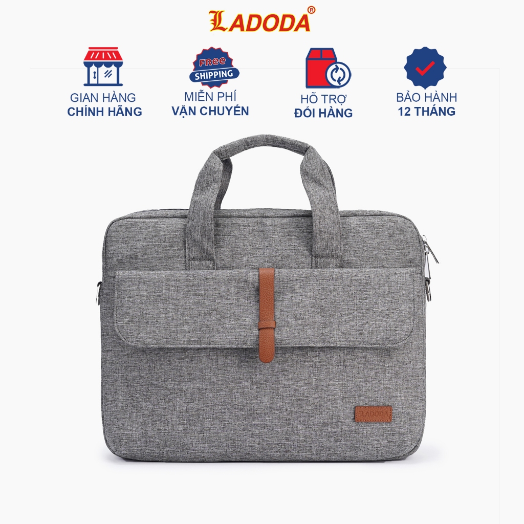 Túi dù đựng laptop chống sốc LADODA size 15.6 inch đựng tài liệu A4 T51