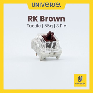  10 Switch Royal Kludge RK Brown 3 Pin Switch Tactile 55g POM Brown Switch Công Tắc Bàn Phím Cơ Universe 