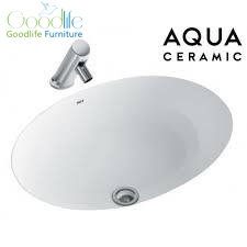 Chậu Rửa Lavabo Inax AL-2293V (AL2293V) L-2293V (L2293V) Âm Bàn Aqua Ceramic