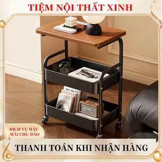  Kệ spa để đồ 3 tầng kệ để đồ kệ cạnh bàn xe đẩy Kệ cất đồ bỉm sữa kệ xe đẩy khung sắt hiện đại 