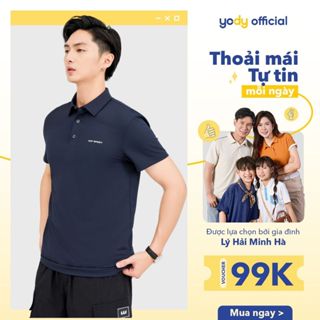 Áo polo nam thể thao YODY áo thun sport có cổ thấm hút mồ hôi, co giãn, thoáng mát SAM7079