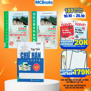 Sách - Combo Giáo Trình Hán Ngữ Tập 1 (Quyển Thượng và Quyển Hạ) Và Tập Viết Chữ Hán Theo Giáo Trình
