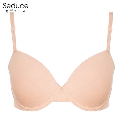 Áo Lót Nữ Trơn Mút Mỏng Vải Thoáng Khí Có Gọng Cup 3/4 Seduce A25093