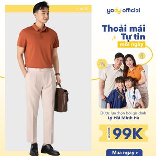 Áo Polo Yody Nam Cafa Đá kiểm soát mùi Chạm Mát Lạnh Cho Hè Thoải Mái MAPO25S033