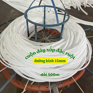 Dây xốp đặc ruột chèn khe đường kính 15mm, cuộn dài 500m, backer rod, hàng có thương hiệu