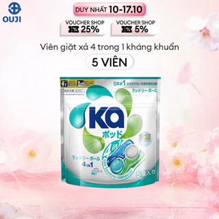[TÚI TRẢI NGHIỆM] Viên Giặt Xả Đa Năng 4 Trong 1 Ka pod Universal (5 Viên/ Túi)