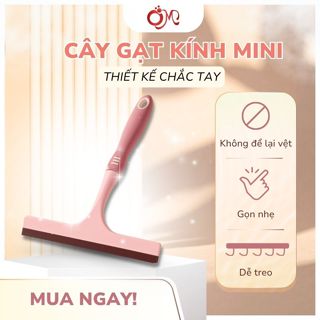  Cây gạt kính mini OMXTRA cầm tay cong lau gương nhà tắm không vệt nước nhỏ gọn dễ sử dụng dài 26cm 