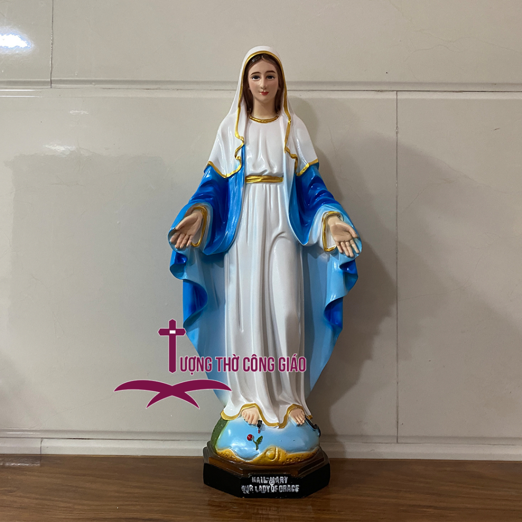 Tượng Đức Mẹ Ban ơn 45cm cao cấp