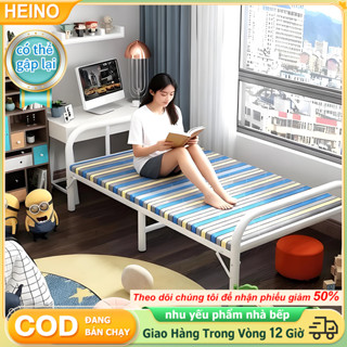 HEINO Giường gấp bằng kim loại  thông minh Giường đôi / đơn di động Tiết kiệm không gian75/100/120CM