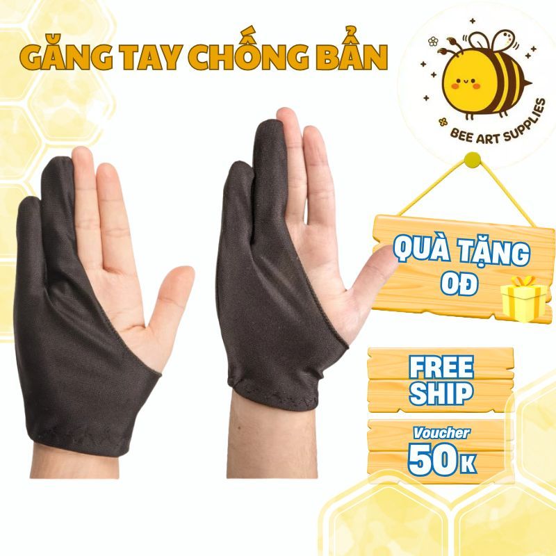 Găng Tay 2 Ngón Chống Bẩn Tay Khi Sketch - Beeart