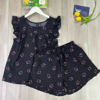 42-75kg Bộ tole/lanh NỮ VNXK Tay  Cánh Tiên Quần Đùi