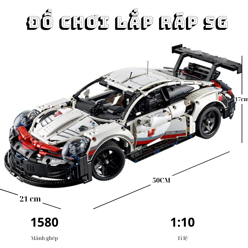 Mô hình lắp ráp siêu xe Por điều khiển từ xa