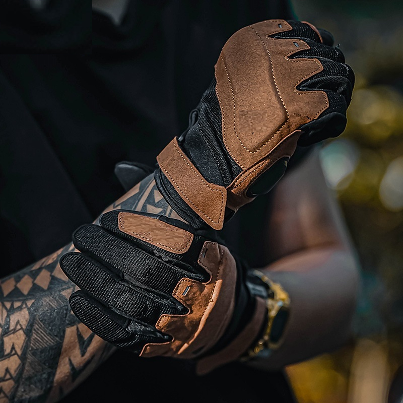Găng Tay Da Full Ngón 0325 Găng Tay Phượt Đi Tour Đi Du Lịch Libi House Phụ Kiện Du Lịch