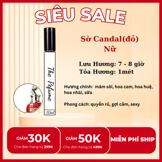 (Bán Sỉ) Nước hoa nữ Sờ can.dal 10ml - Dầu thơm nữ sang trọng, quý phái lưu hương lâu
