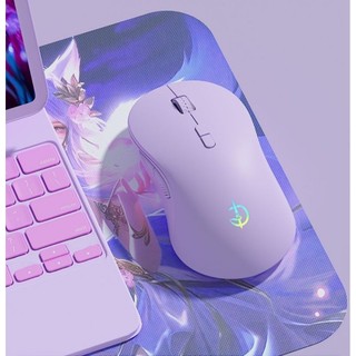  Chuột bluetooth 5.1 không dây gaming sạc pin TEKKIN M600W LED RGB silent không tiếng ồn 