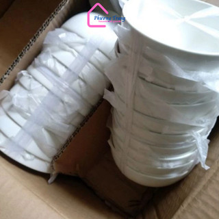  Set 20 Chén Set 10 Chén dày Bát Ăn Cơm Sứ Trắng Trơn hàng dày - Phương Trang 