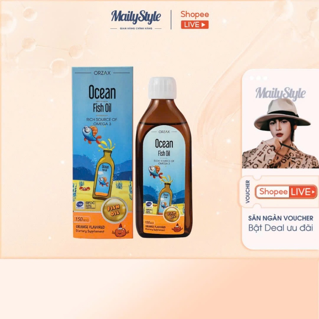 H11_[Date 7/2027] Thực phẩm bảo vệ sức khỏe: OCEAN ORANGE FLAVORED FISH OIL