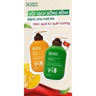 Dầu Gội Xả Hữu Cơ Gừng Sả Cỏ Cây Hoa Lá - Ngăn Dầu Bết Tóc Và Giảm Gàu Ngứa 500g