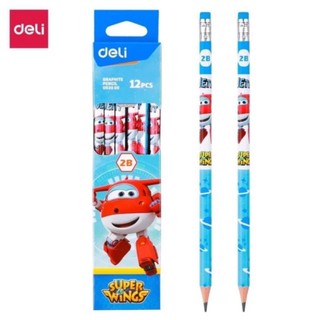 [Combo 10 chiếc] Bút chì gỗ 2B có tẩy Deli