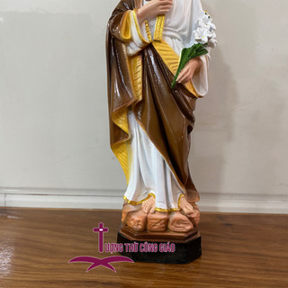 Tượng Thánh Giuse Công nhân (Thánh Giuse Thợ) 30cm Composite