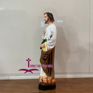 Tượng Thánh Giuse Công nhân (Thánh Giuse Thợ) 30cm Composite