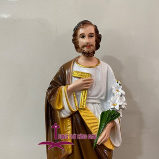 Tượng Thánh Giuse Công nhân (Thánh Giuse Thợ) 30cm Composite
