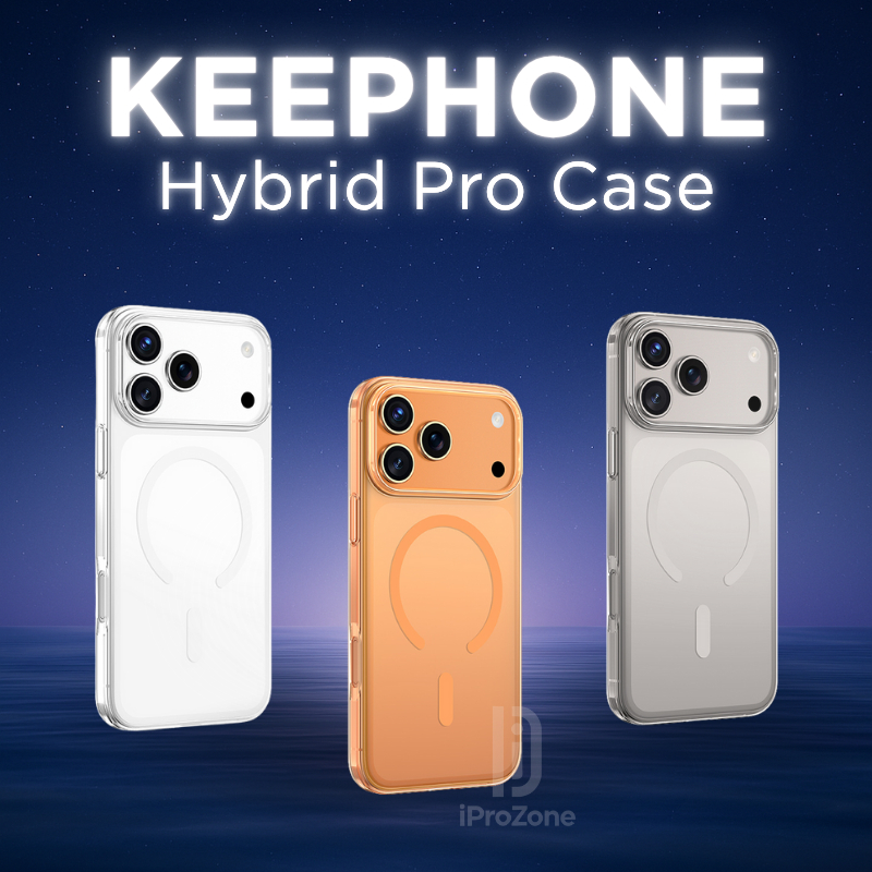 Ốp Lưng Trong Suốt Keephone Hybrid Pro Magnetic Case Hỗ Trợ Sạc Không Dây Chống Sốc Cho IPhone 17 Pr