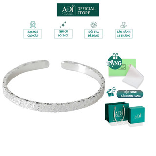  Kiềng tay Vòng Tay Bạc Nữ 999 ADJ Họa Tiết Dập Vảy Lấp Lánh Trang Sức Lắc Tay Bạc Cao Cấp SVC154010 