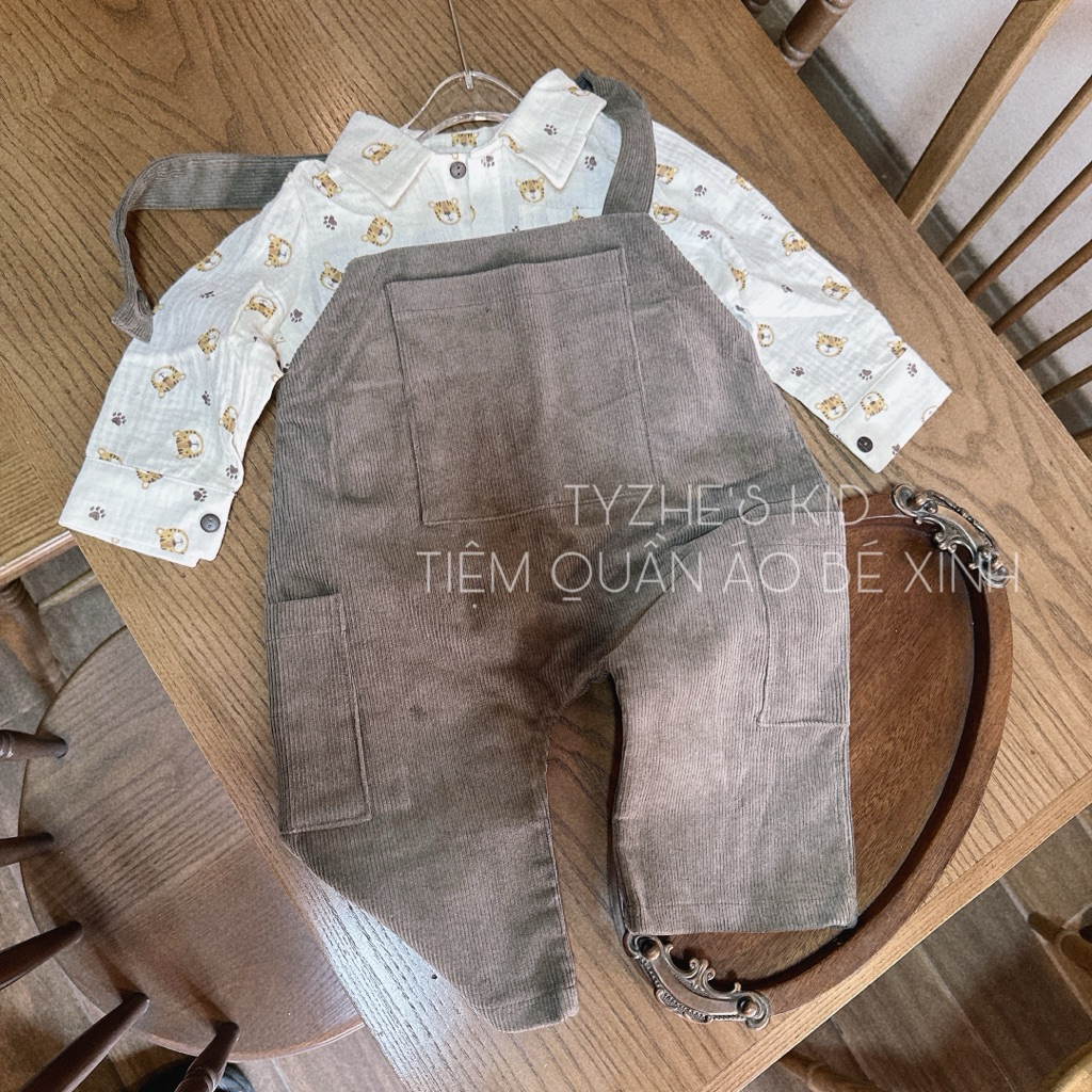 Set yếm và áo cho bé