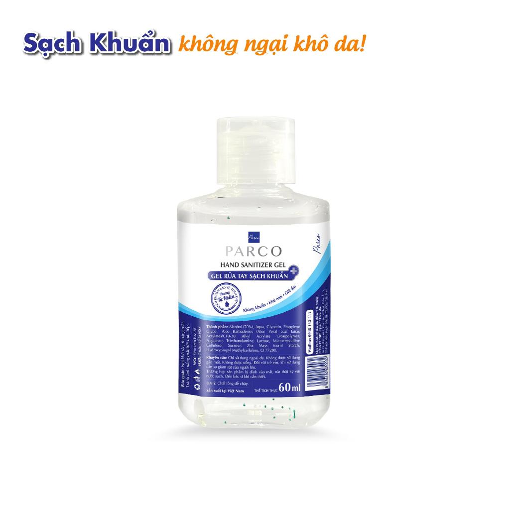 Gel Rửa Tay Khô 60ml, chứa 70% Alcohol tiêu diệt đến 99.9%, Đặc biệt không làm khô da tay