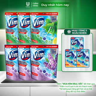 Combo 3 Túi 5 Viên Treo Vệ Sinh Bồn Cầu Vim Power 5 | Sạch Thơm Đến 300 Lần Xả (50g/viên)