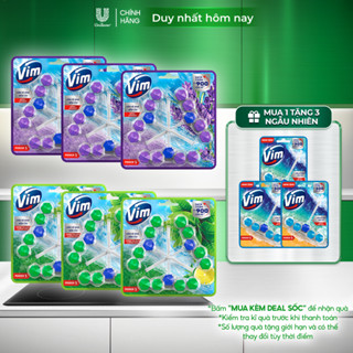 Combo 9 Viên Treo Vệ Sinh Bồn Cầu Vim Power 5 | Sạch Thơm Đến 300 Lần Xả (50g/viên)