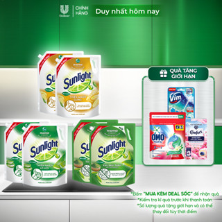 Combo 2 Nước rửa chén Sunlight Bio-care với thành phần từ 100% tự nhiên Túi 3.3kg